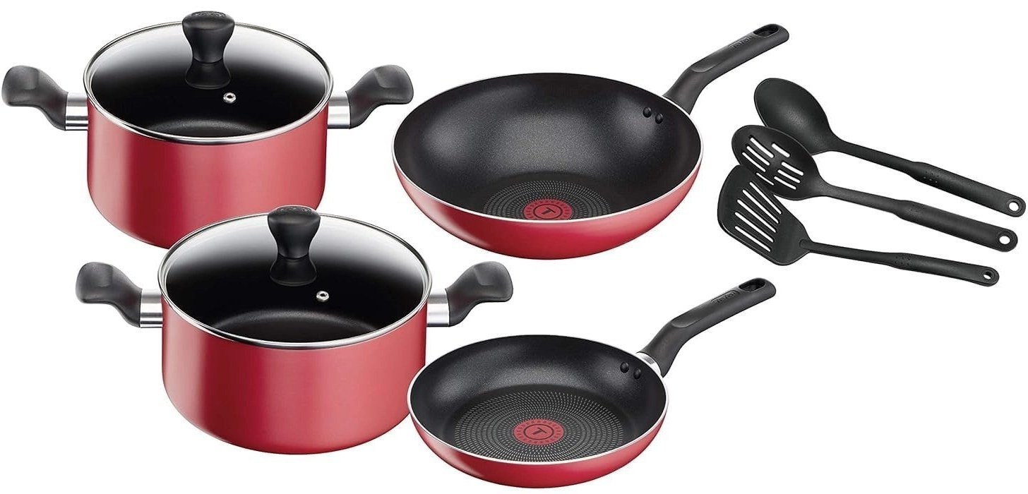 سرویس قابلمه ۹ پارچه تفال مدل SUPER COOK (B460S984)